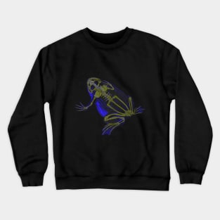 Skeleton Frog Interactive Yellow&Blue Filter #2 By Red&Blue Crewneck Sweatshirt